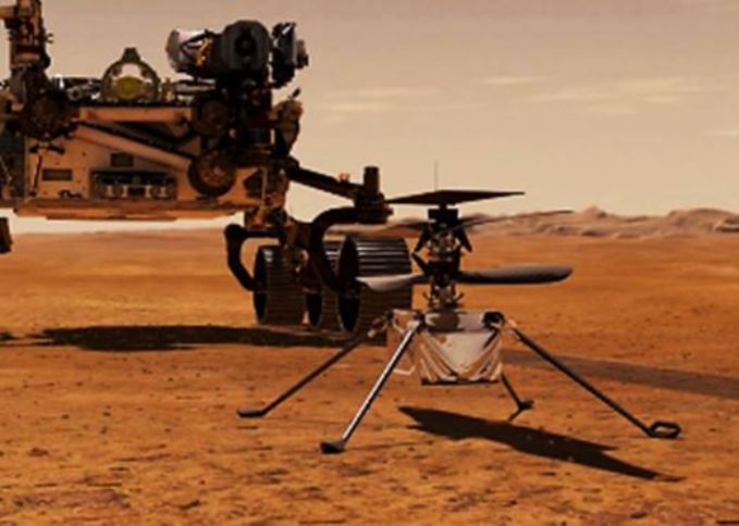 el Helicóptero de la NASA en Marte