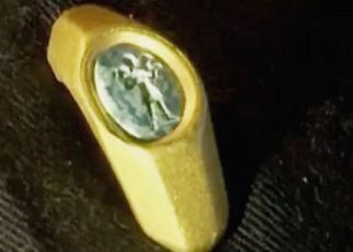Encontraron en Israel un anillo de oro paleocristiano con una imagen antigua de Jesucristo