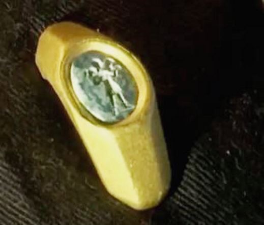 Encontraron en Israel un anillo de oro paleocristiano con una imagen antigua de Jesucristo
