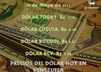 Precio del dólar hoy 30/05/2022 en Venezuela