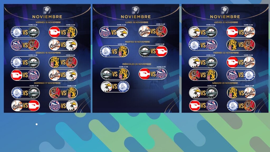 Calendario de la LVBP 2024-2025 5