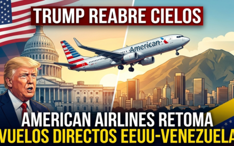 Trump reabre espacio aéreo con Venezuela