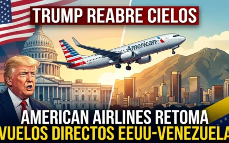 Trump reabre espacio aéreo con Venezuela