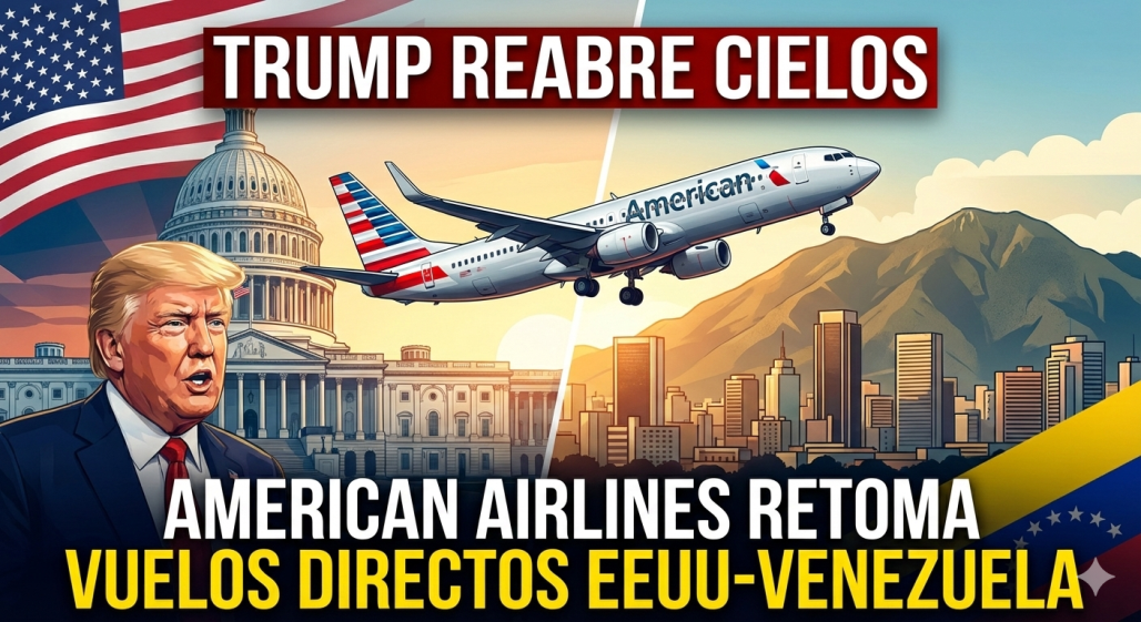 Trump reabre espacio aéreo con Venezuela